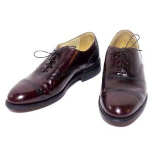 Bostonian Impression Men’s Burgundy Leather Oxford Dress Shoes – Size: 9.5